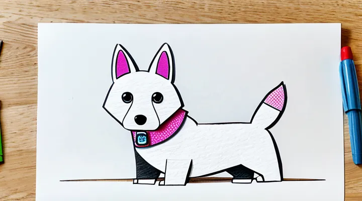 Как нарисовать бумажную собаку из TikTok?