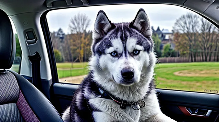 Как отучить собаку лаять в машине.