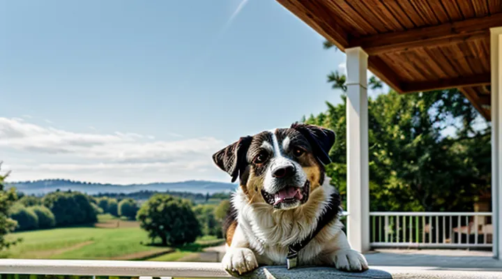 Почему собака так любит спать на балконе.