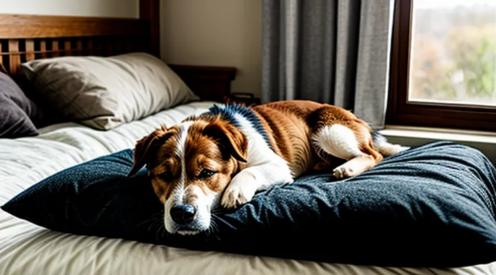 Почему собака так любит спать на куче одежды.