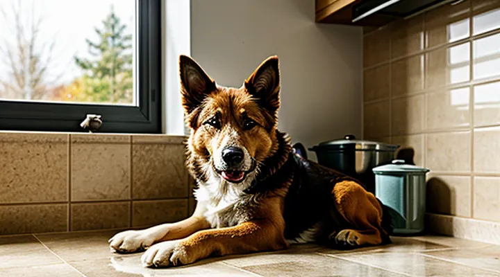Почему собака так любит спать на кухне.