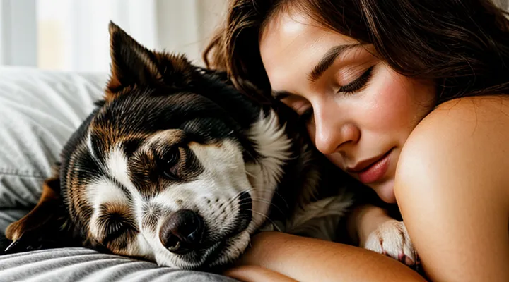 Почему собака так любит спать, прижавшись к вам.