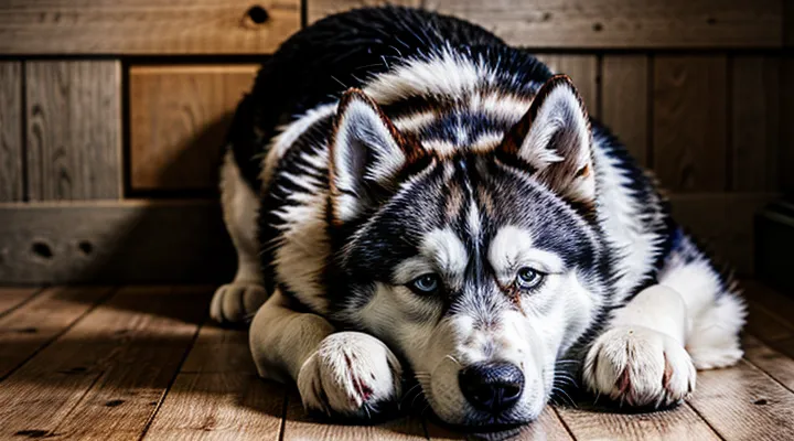 Почему собака так любит спать, прижавшись спиной к стене.