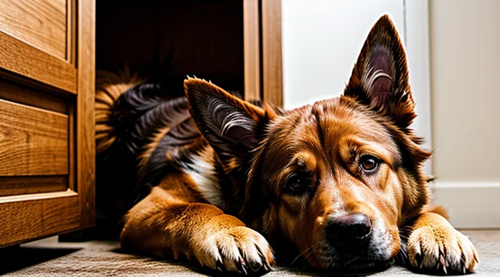 Почему собака так любит спать в шкафу.