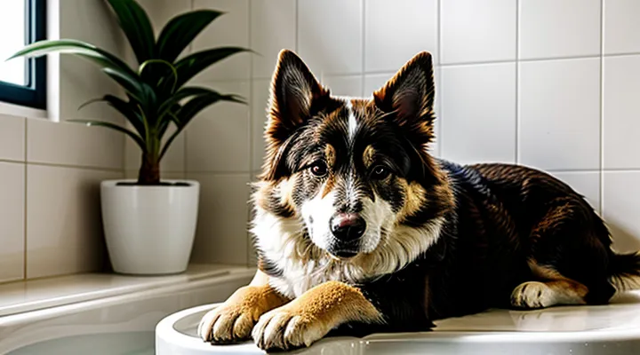 Почему собака так любит спать в вашей ванной.