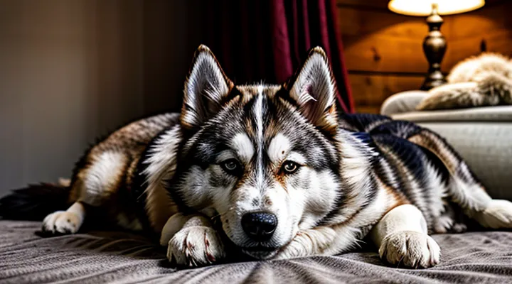 Почему собака так любит спать, закрыв нос лапой.